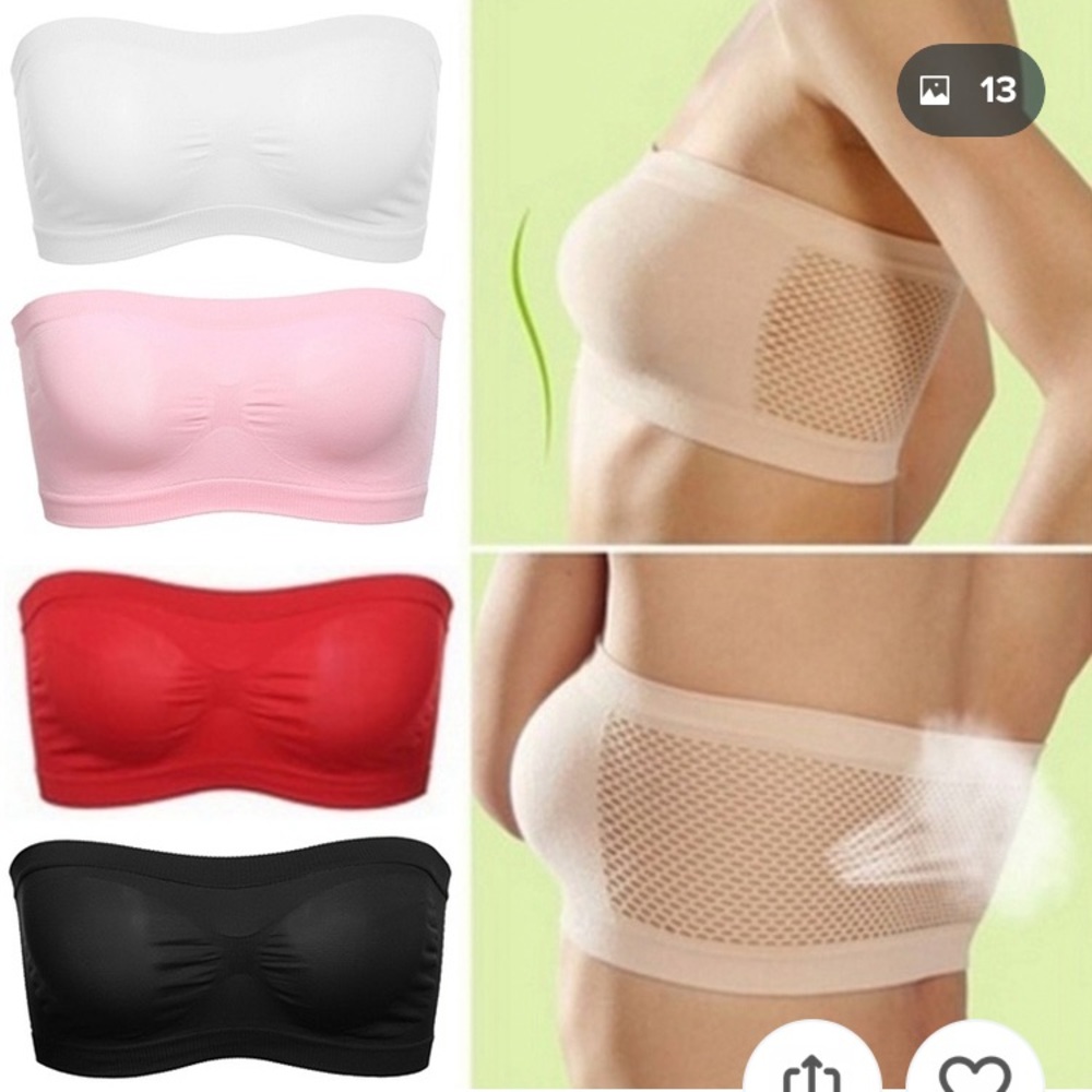 Strapless bra